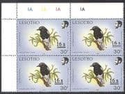 Lesotho 1990 BIRDS 16s on 30s o / p misplaced ERROR c / b (a17)