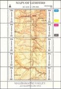 Lesotho 1996 (2nd issue, very scarce) Maps/ Map-making/ Geography /Cartography/ History 3 x 10v se-tenant sheets (s461d)