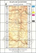 Lesotho 1996 (2nd issue, very scarce) Maps/ Map-making/ Geography/ Cartography/ History 3 x 10v se-tenant sheets VFU (s461j)