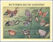 Lesotho 1997 Butterflies/ Butterfly/ Insects/ Nature/ Conservation 9v sht (b563)