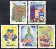 Lesotho 1997 Environment / Trees / Nature / GREEN 5v (n16438)