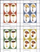 Lesotho 2007 Fungi/ Mushrooms/ Plants/ Nature 4 x 4v set (sheetlets) (n18303b)