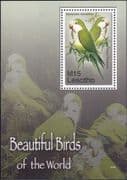 Lesotho 2007 Parakeets/ Birds/ Parrots/ Nature/ Wildlife/ Conservation 1v m/s (n18311)