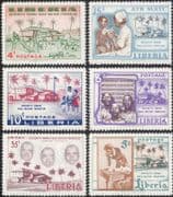 Liberia 1957 Children's Health/ Welfare/ Education/ Music/ Nurse/ Nursing 6v set (n39843a)