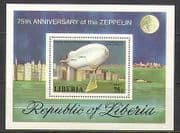 Liberia 1978 Zeppelin / Air Balloon / Aircraft m / s (n23456)