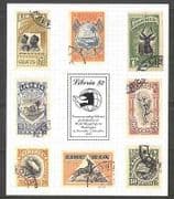Liberia 1989 StampEx / Deer / Animals / Bird / Ships m / s n27016