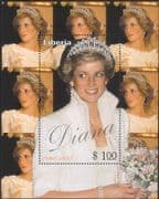 Liberia 1997 Diana, Princess of Wales/ Royal/ Royalty/ People 1v m/s (b2208)