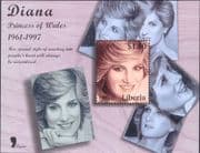 Liberia 1997 Princess Diana/ Death Commemoration/ Royalty/ People 1v m/s (b2283)