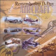 Liberia 2004 D-Day/ Planes/ Aviation/ Aircraft/ WWII/ Military/ War 6v m/s (b6208c)