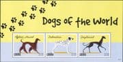 Liberia 2012 Afghan Hound/ Dalmatian/ Greyhound/ Dogs/ Pets/ Animals/ Nature 3v m/s (b3709d)