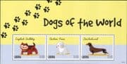 Liberia 2012 Bulldog/ Dachshund/ Bichon Frise/ Dogs/ Pets/ Animals/ Nature 3v m/s (b3709c)
