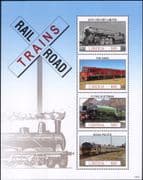 Liberia 2014 Trains/ Steam Engines/ Transport/ Railways/ Rail/ Locomotives/ Transport 4v m/s n10354