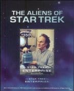 Liberia 2016 Star Trek/ Dr Phlox/ Aliens/ Space/ TV/ Television 1v m/s (b8000k)