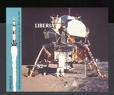 Liberia Apollo 11 / Space m / s ref:n12966