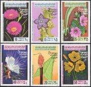 Libya 1979 Lily/ Caper/ Buttercup/ Mallow/ Flowers/ Plants/ Nature/ Succulents 6v set (s6254)