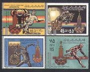 Libya 1979 Olympic Games / Sports / Football / Horses / Athletics / Olympics 4v set n34020