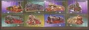 Libya 1984  Steam Engines/ Locomotives/ Trains/ Rail Transport   8v set as block  (s703e)