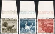 Liechtenstein 1946 Capercaillie/ Hare/ Red Deer/ Animals/ Birds/ Nature 3v set (n44772)