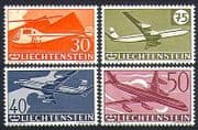 Liechtenstein 1960 Aviation / Transport / Planes / Helicopter / Aircraft 4v set (n32626)
