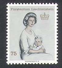 Liechtenstein 1965 Royalty  /  Princess Gina  /  Prince Franz  /  Royal  /  People 1v (n37726)