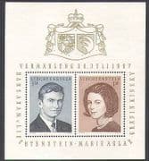 Liechtenstein 1967 Prince / Princess / Royal / Royalty / Wedding / People 2v m / s (n37678)