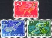 Liechtenstein 1967 Sagas/ Legends/ Tales/ Stories/ Horse/ Giant/ Dragon 3v set (L1005)