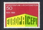 Liechtenstein 1969 Europa / CEPT / Colonnade Design / Animation 1v (n38488)