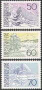 Liechtenstein 1972 Mountains/ Landscapes/ Alps/ Animation 3v additional (n29666)