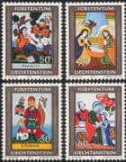 Liechtenstein 1974 Christmas/ Greetings/ Nativity/ Paintings/ Art 4v set (n45309q)