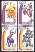 Liechtenstein 1976 Olympic Games / Olympics / Sports / Judo / Athletics 4v set (n36469)