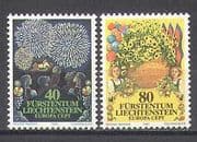 Liechtenstein 1981 Fireworks / Fesitivals / Flowers / Plants / Nature 2v set (n25704)