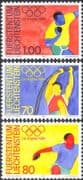 Liechtenstein 1984 Olympic Games/ Olympics/ Sports/ Discus/ Pole vault/ Shot Putt/ Athletics 3v set (n44226)