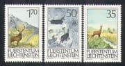 Liechtenstein 1986 Deer / Animals / Nature / Conservation / Hunting 3v set (n38489)