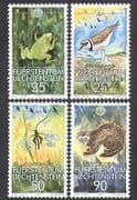 Liechtenstein 1989 WWF / Birds / Frogs / Animals / Insects / Nature / Wildlife 4v set n37717