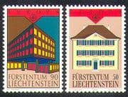 Liechtenstein 1990 Europa / Post Office Buildings / Architecture / Animation 2v n38491