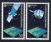 Liechtenstein 1991 Europa / Space / Satellites / Communications 2v set (n33882)