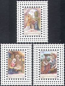 Liechtenstein 2004 Christmas/ Greetings/ Nativity/ Magi/ Annunciation 3v set (n42344)