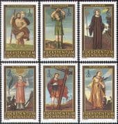 Liechtenstein 2004 Saints/ People/ Religion/ Church /Dragons/ Animals 6v set (n42728)