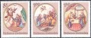 Liechtenstein 2006 Christmas/ Greetings/ Nativity/ Angel/ Donkey/ Cattle/ Animals/ Paintings/ Art 3v set (n42414)
