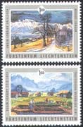Liechtenstein 2006 Eugen Schuepp/ Art/ Artists/ Paintings/ Landscapes/ People 2v set (n42410)