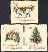Liechtenstein 2008 Christmas/ Greetings/ Trees/ Holly/ Wreath/ Candles 3v set (n42348)