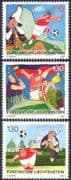 Liechtenstein 2008 "Euro 2008" Football Championships/ Games/ Sports/ Soccer/ Music/ Buildings/ Animation 3v set (n42339)