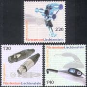 Liechtenstein 2008 Technical Innovations/ Valve/ Cable Connector/ Polymerisation Unit/ Inventions/ Industry 3v set (n42402)