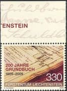 Liechtenstein 2009 Land Register/ Politics/ Registry / People/ Books/ History/ Heritage 1v (n44238)