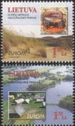 Lithuania 1999 Europa/ National Parks/ Nature/ Conservation/ Lakes/ Architecture 2v set (b3031j)