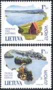 Lithuania 2001 Europa/ Water Resources/ Lake/ River/ Nature 2v set (n32775)