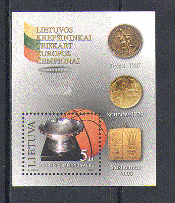 Lithuania 2003 BASKETBALL / Sport / Games 1v m / s (n15101)