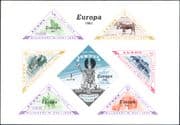 LUNDY (GB) 1961 Europa/ Horses/ Animals/ Nature IMPERFORATE 6v m/s (n13461)