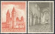 Luxembourg 1953 Echternach Abbey/ Basilica/ Buildings/ Architecture/ Heritage/ History/ Religion 2v set (n43485)