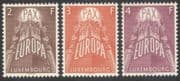 Luxembourg 1957 Europa/ "PAX"/ Peace/ Wheat/ Grapes/ Food/ Industry/ Politics 3v set (n42307)